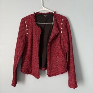 Monteau Red Textured Blazer